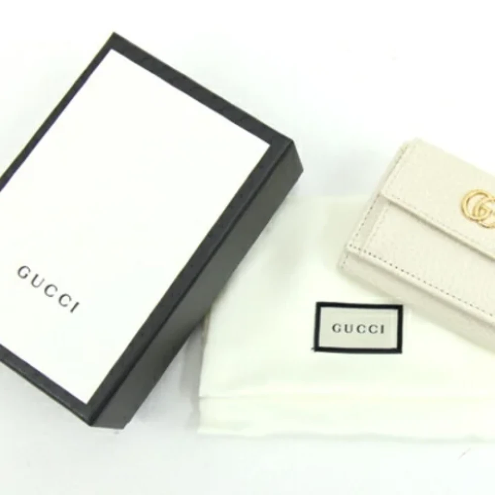 Gucci Vintage Pre-owned Leather wallets White Dames