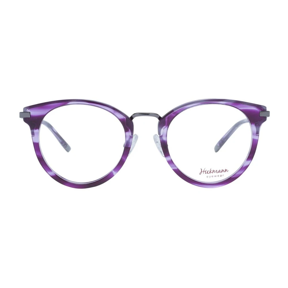 Ana Hickmann Paarse Ronde Acetaat Optische Monturen Purple Dames