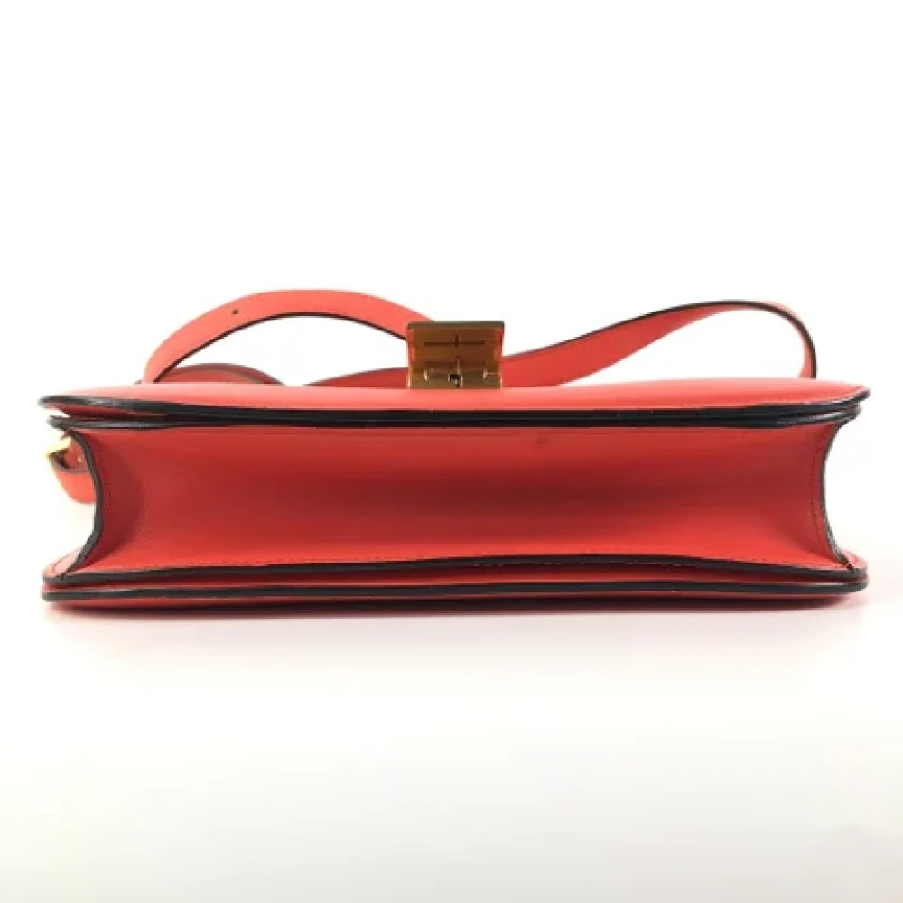 Celine Vintage Pre-owned Leather celine-bags Orange Dames