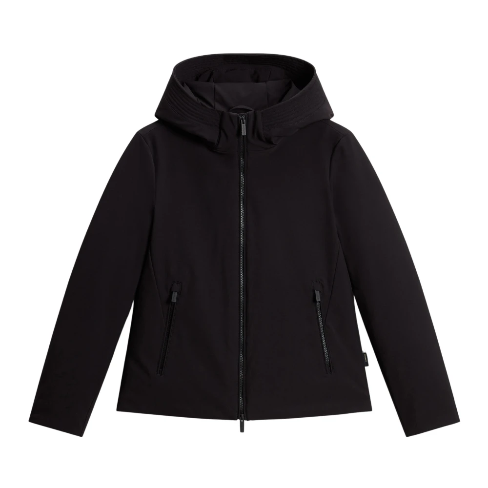 Woolrich Tech Softshell Parka med Ankdun Black, Dam