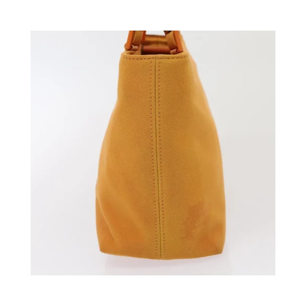 Salvatore Ferragamo Pre-owned Canvas handbags Orange Dames