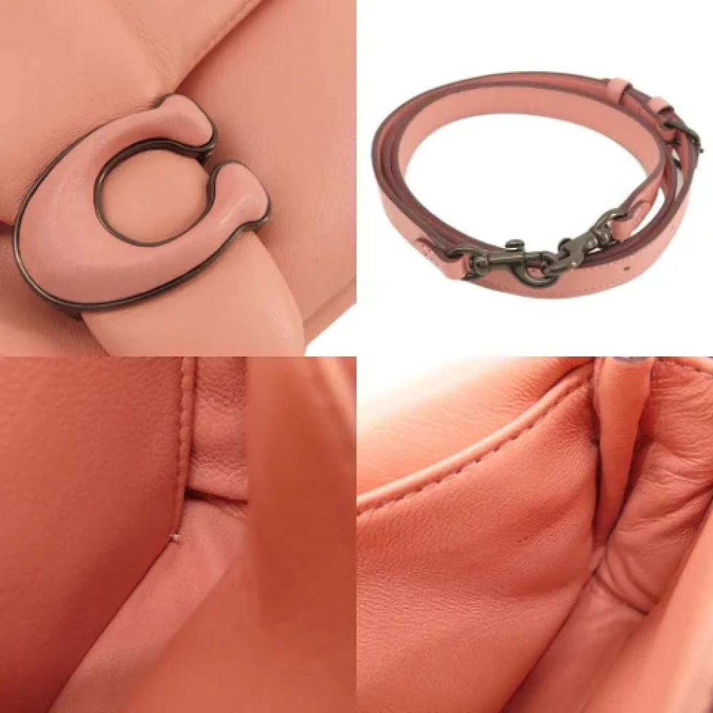 Coach Pre-owned Leather handbags Pink Dames