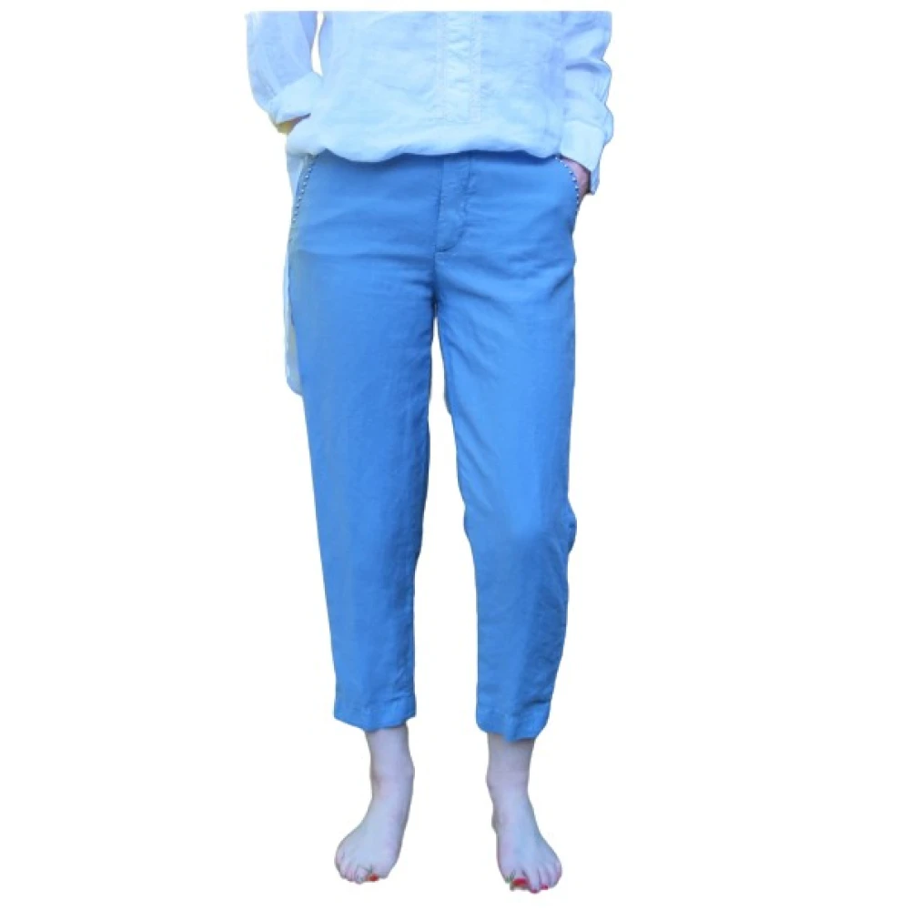 Mason's Casual Fit Linda 7 8 Broek Blue Dames