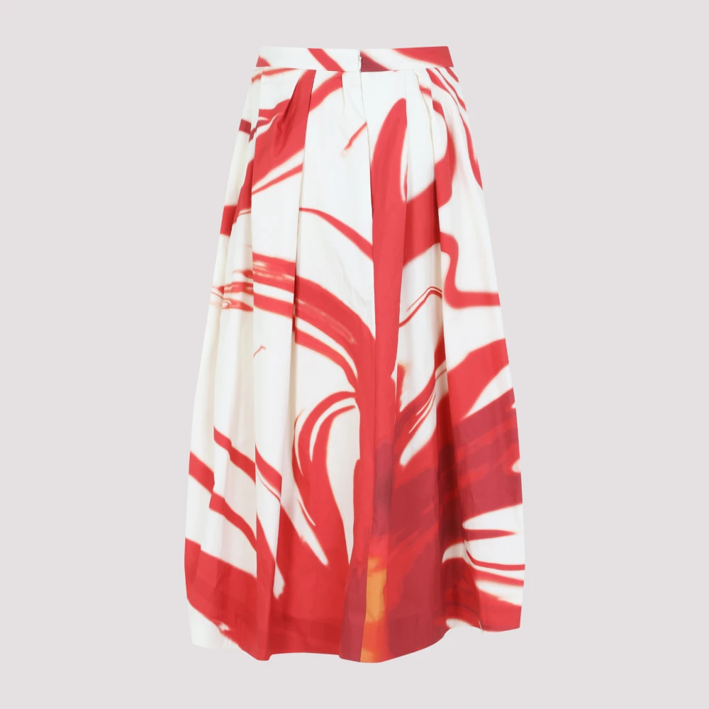 Dries Van Noten Bloemenprint A-Lijn Rok Multicolor Dames