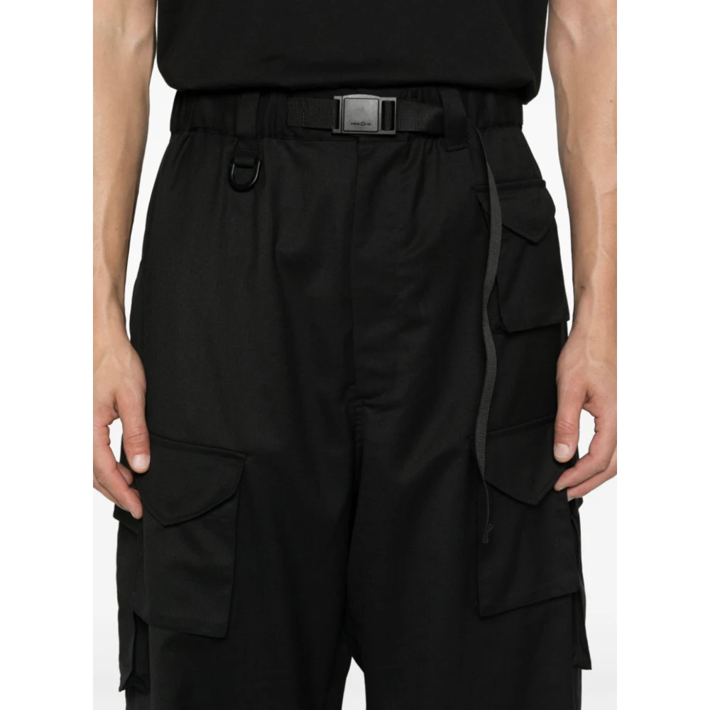 Y-3 Zwarte Cargo Broek Black Heren