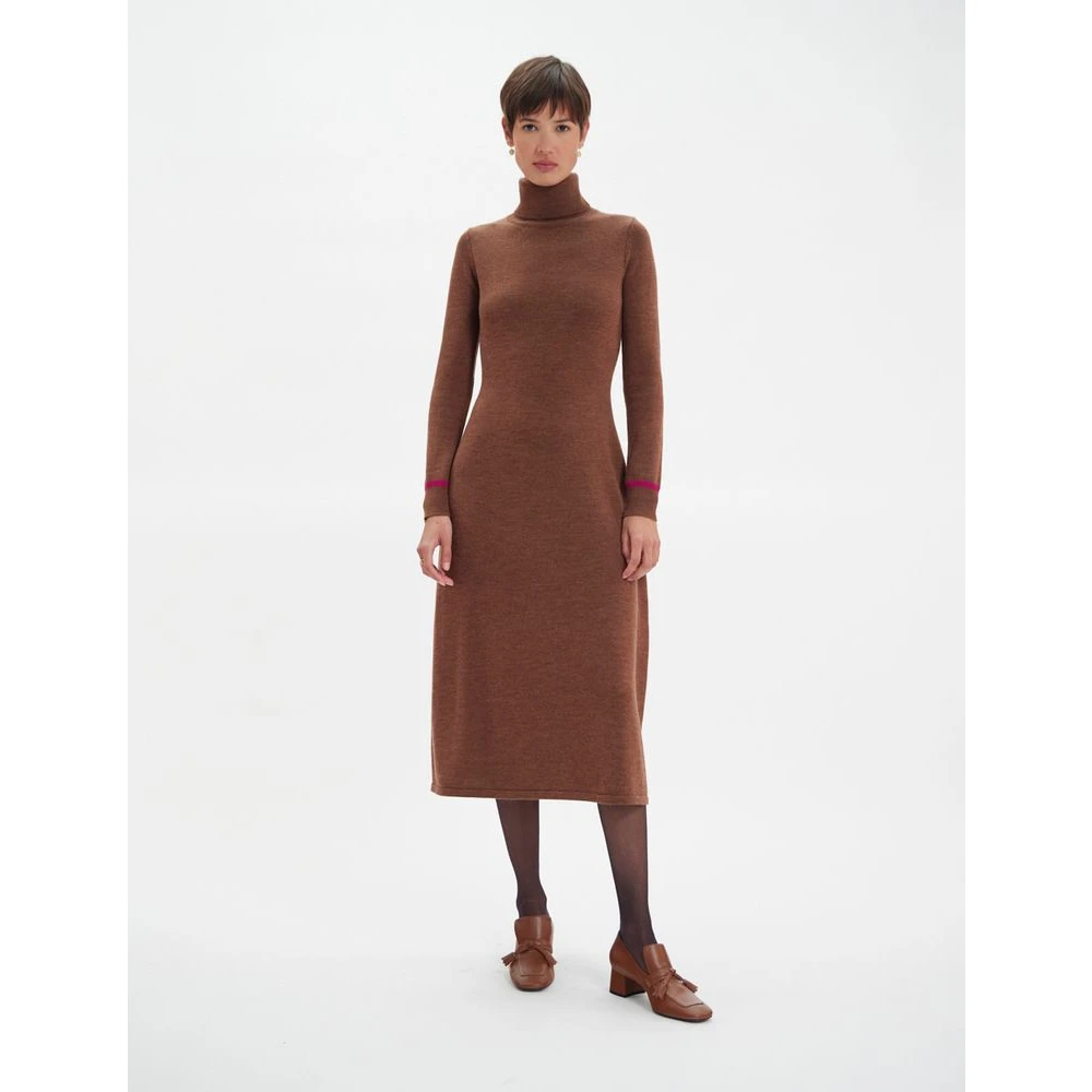 Ines De La Fressange Paris Divine Dress Brown Dames