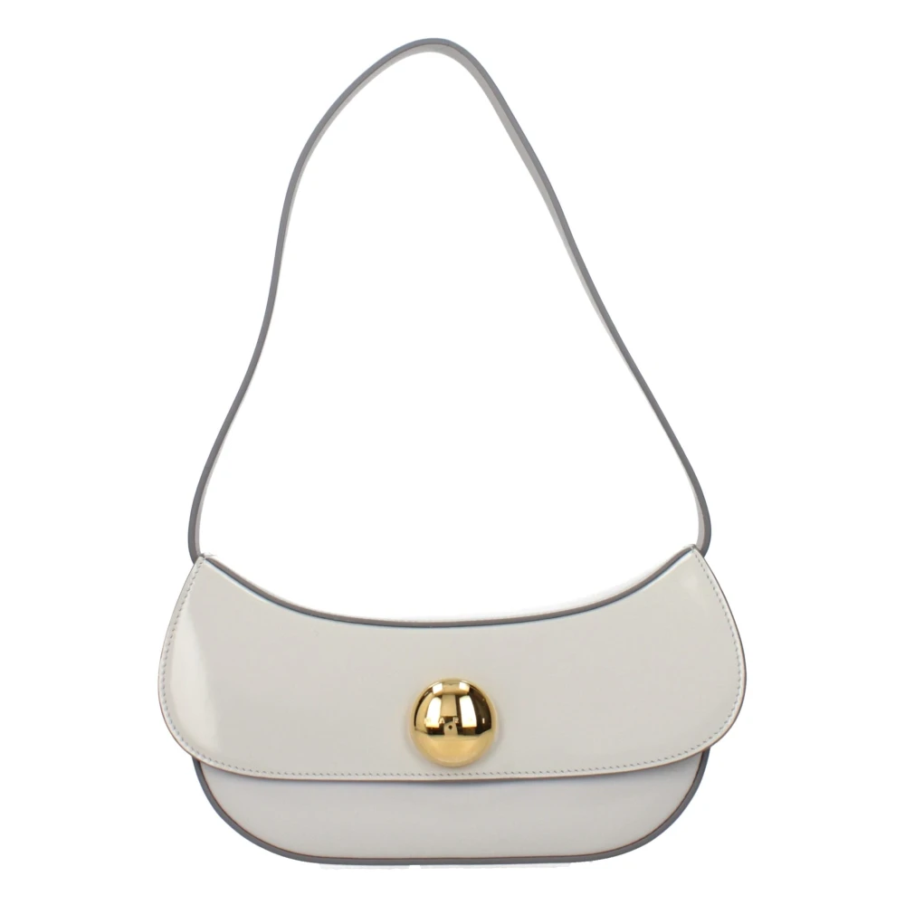 Marni Donna Grigio Borsa A Spalla In Pelle