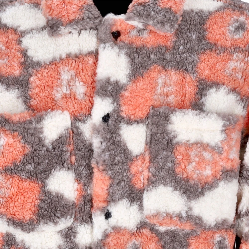 Obey Sherpa Gevoerde Jas Oranje Multi Multicolor Heren