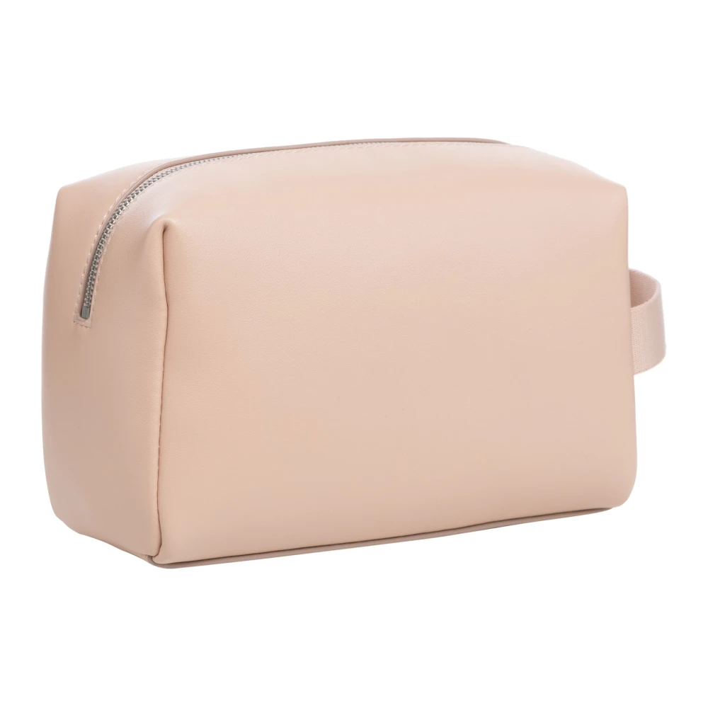 Calvin Klein Jeans Eenvoudige Toilettas met Ritssluiting Pink Dames