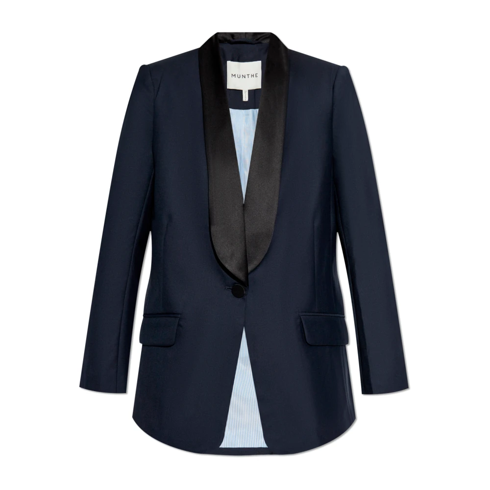 Munthe Wollen blazer Blue Dames