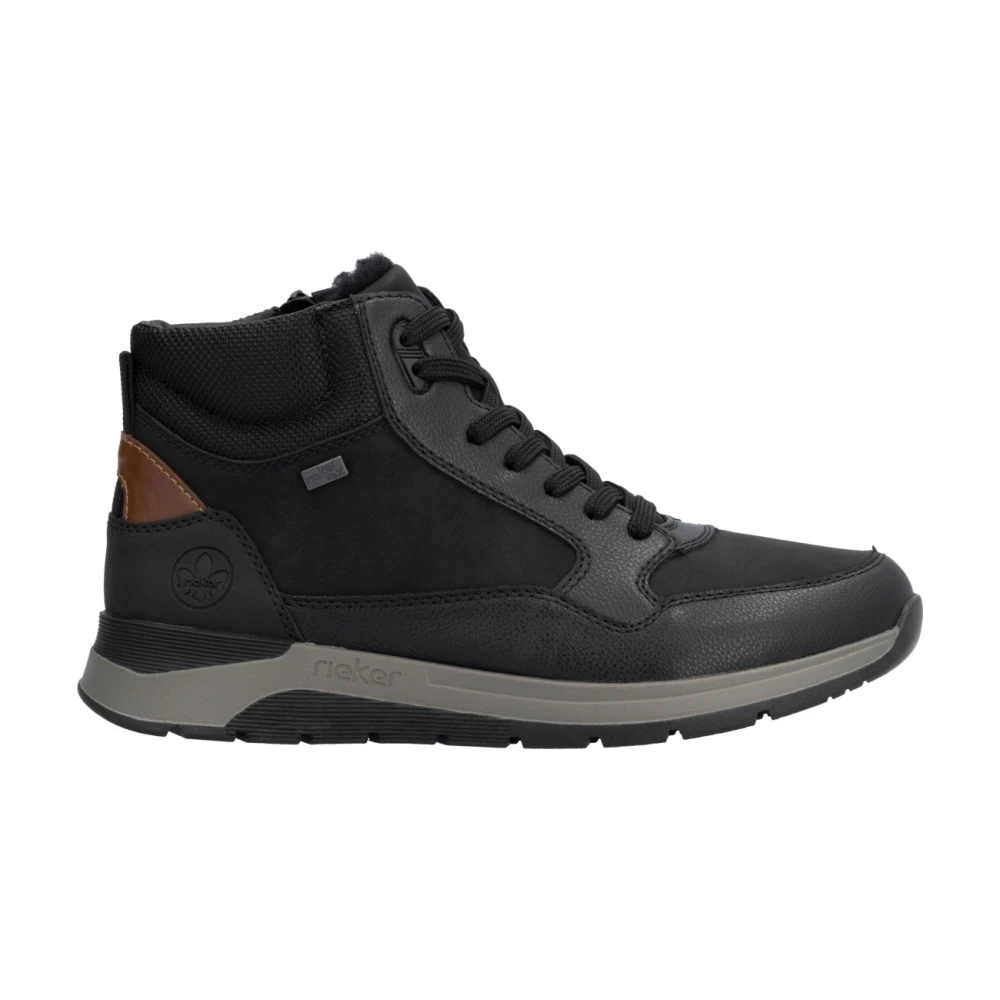 Rieker Men's Black Casual Closed Ankle Boots - Lace-Up Boots - 11 Uk - Shoes