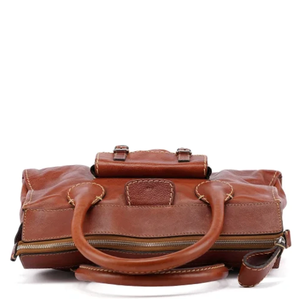 Chloé Pre-owned Leather handbags Brown Dames