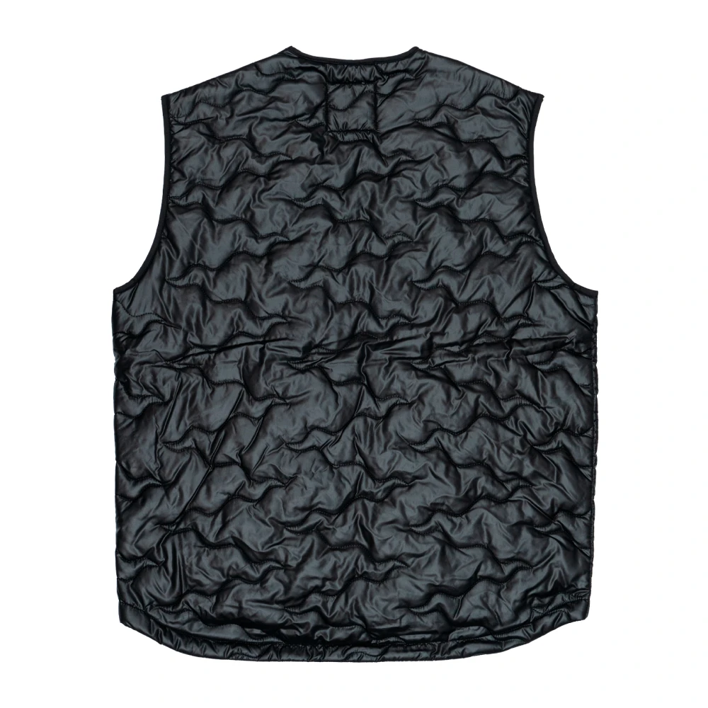 Edwin Gewatteerd Mouwloos Jack Polyester Black Heren