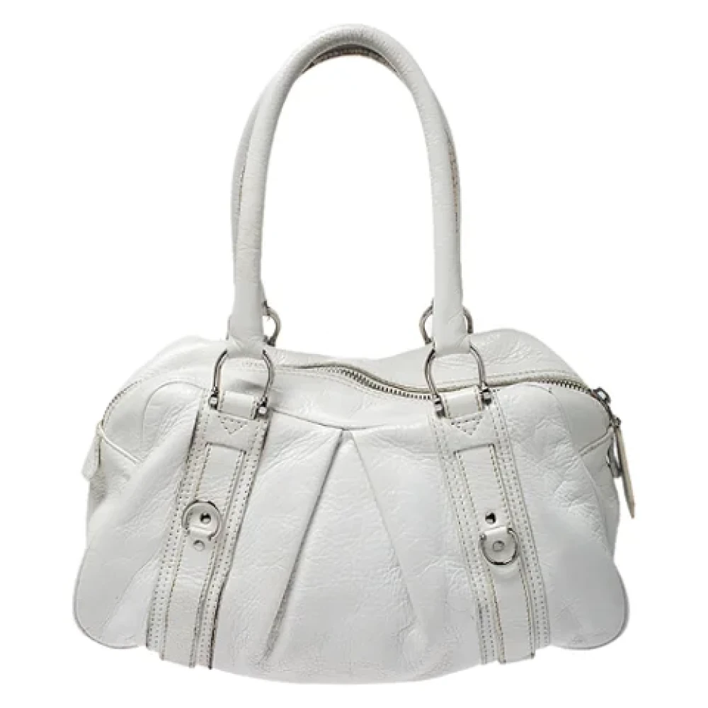 Burberry Vintage Pre-owned Leather handbags White Dames