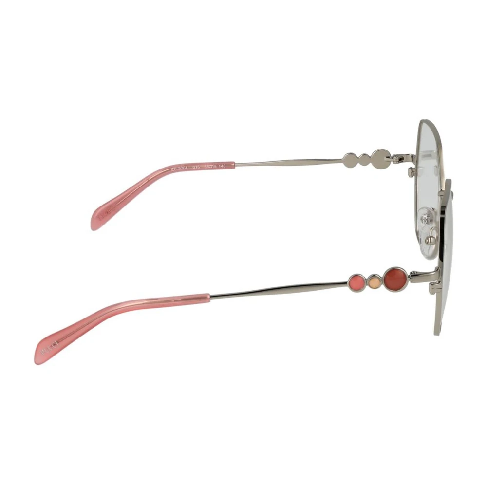 EMILIO PUCCI Grijze Metalen Rechthoekige Optische Frames Vrouwen Gray Dames