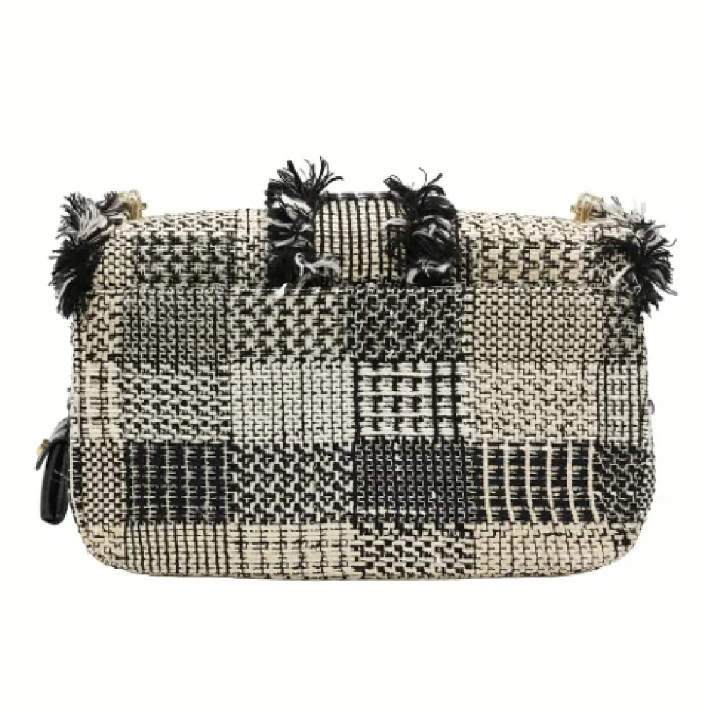 Dior Vintage Pre-owned Fabric shoulder-bags Black Dames