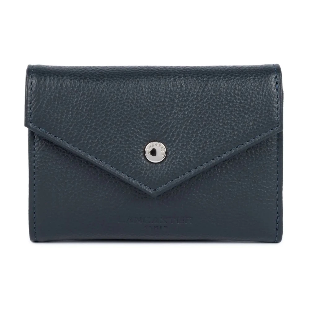 Lancaster Women's Blue Wallets & Cardholders, One Size, Leather Cardholder With Snap Closure