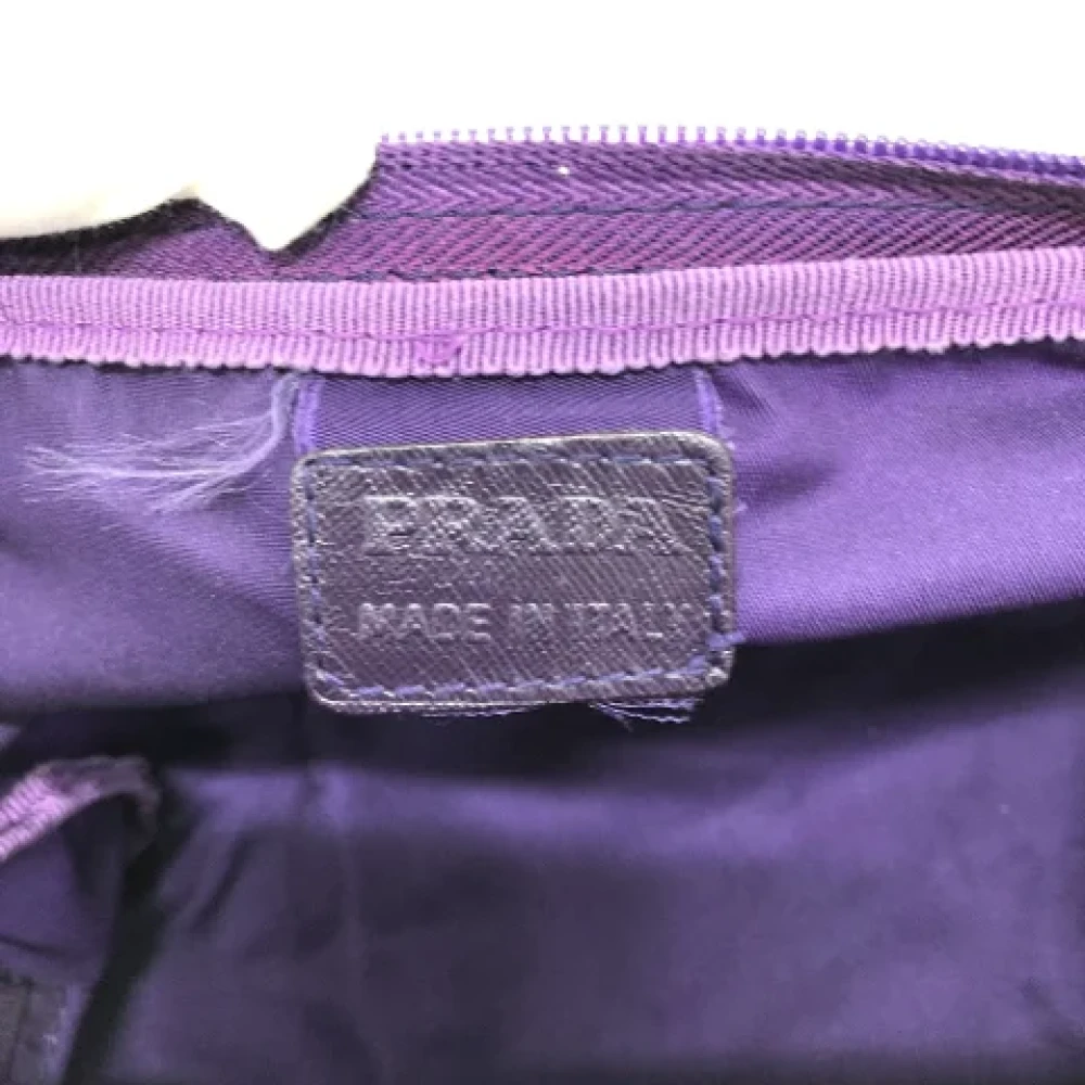 Prada Vintage Pre-owned Fabric prada-bags Purple Dames