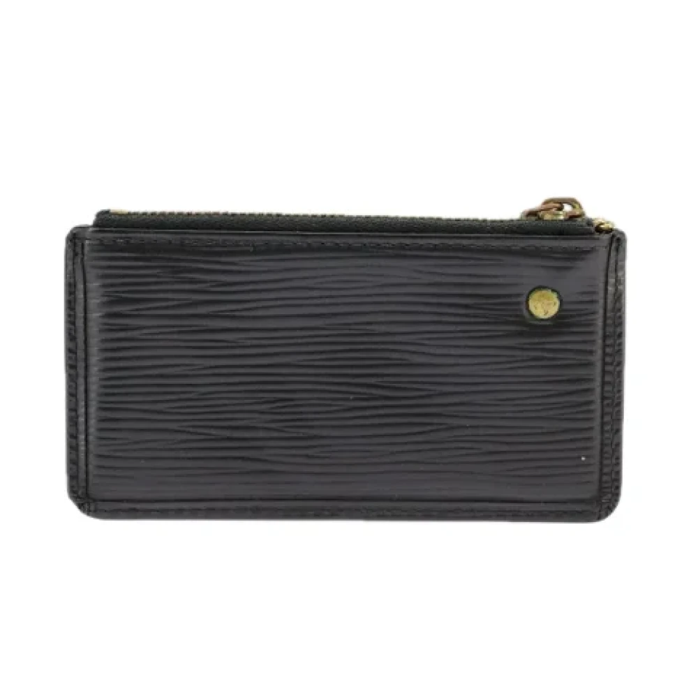 Louis Vuitton Vintage Pre-owned Leather wallets Black Dames