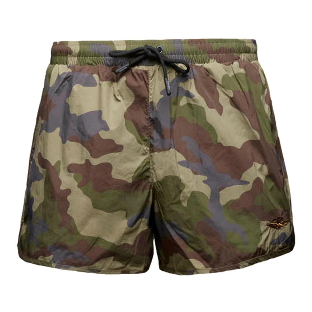 Aeronautica Militare Men's Green Beachwear, L, Bw0231uct04312 Swim Shorts