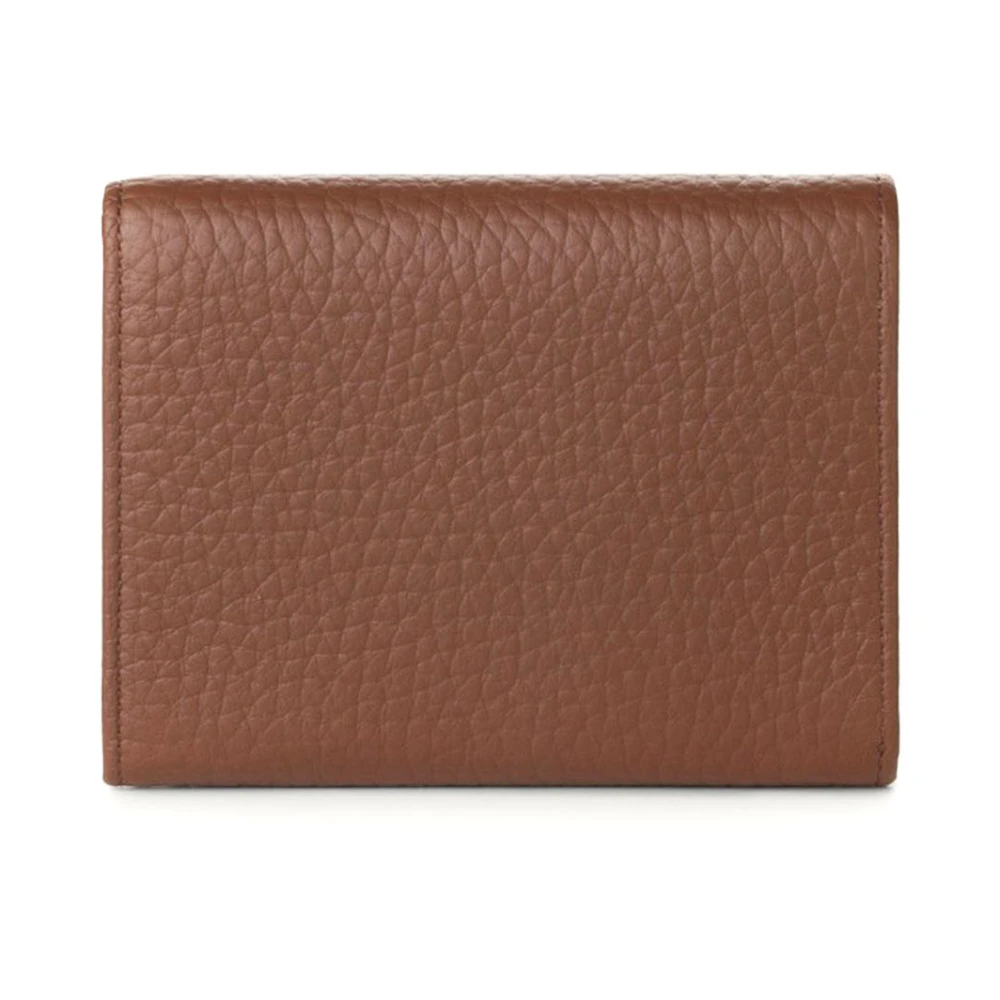 Orciani Bruin Leren Damesportemonnee RFID-bescherming Brown Dames