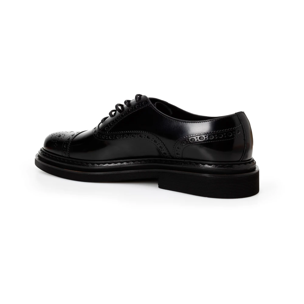 Dolce & Gabbana Zwarte Sneakers met Pinaforemetal Breedte Black Heren