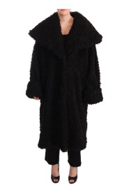Polyester Fur Trench Coat Jacket