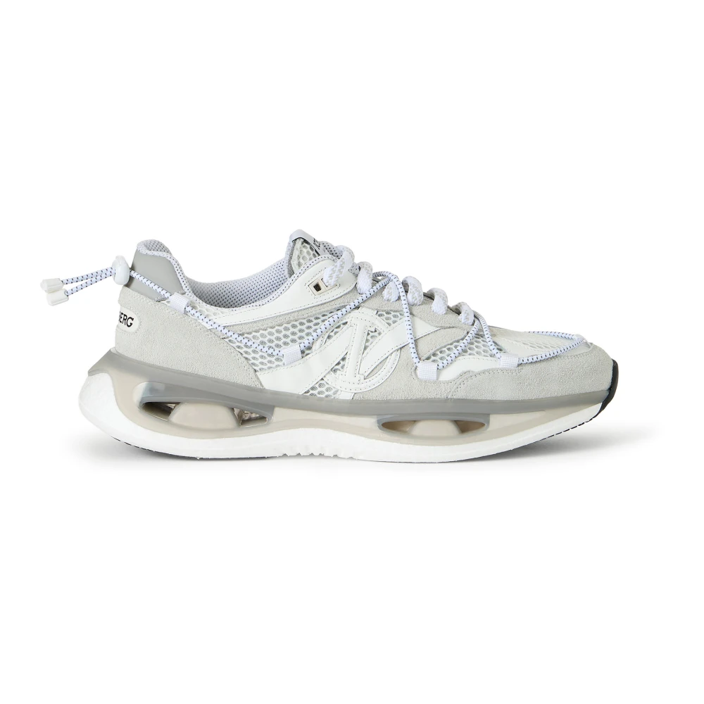 Iceberg Sneakers met patroon Heren Schoenen Grijs