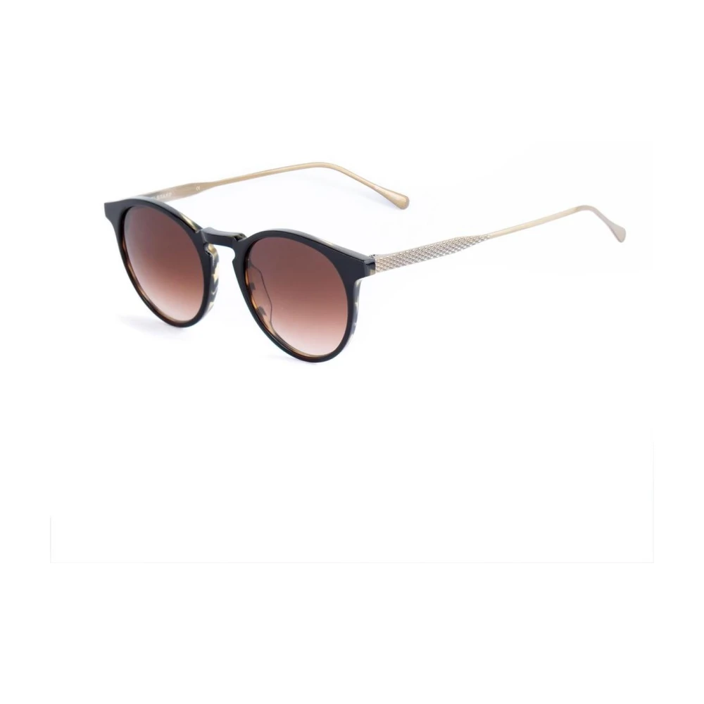 Belstaff Unisex Brown Brookland Round Frame Sunglasses