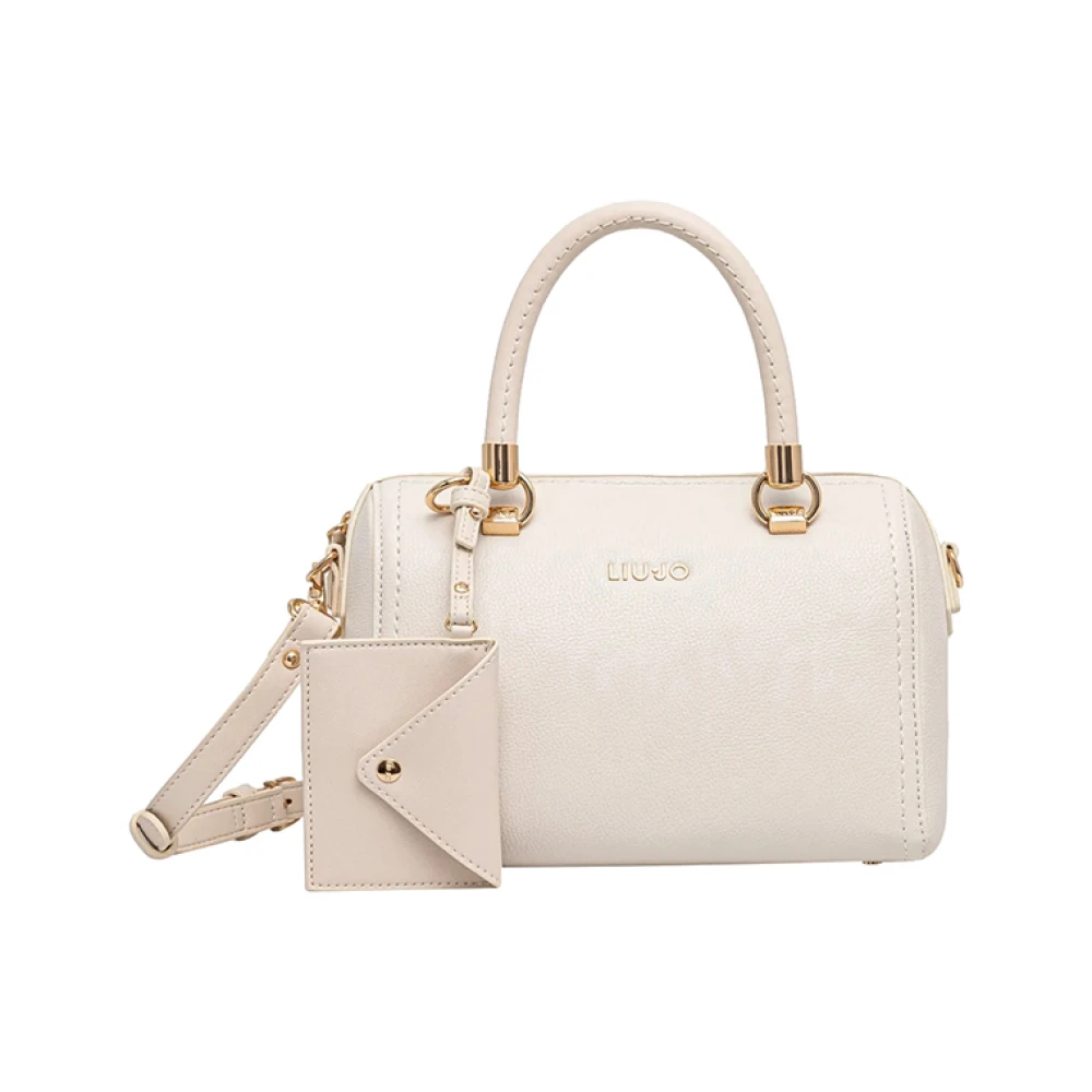 Liu Jo Ivoor Shopper Tas met Ritssluiting Beige Dames
