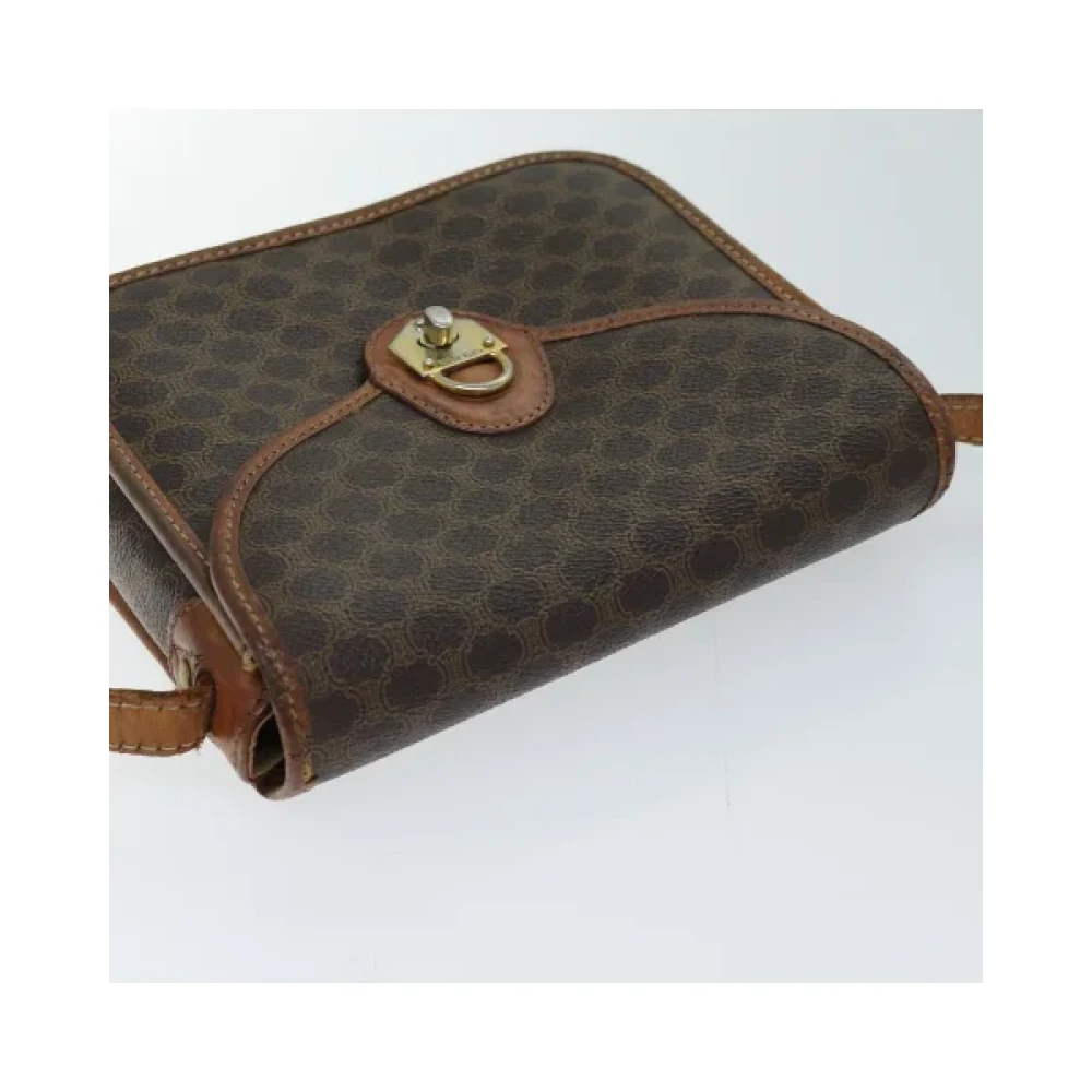 Celine Vintage Pre-owned Canvas backpacks Brown Dames