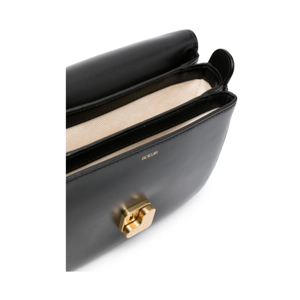 Soeur Mini Bellissima Leren Crossbody Tas Black Dames