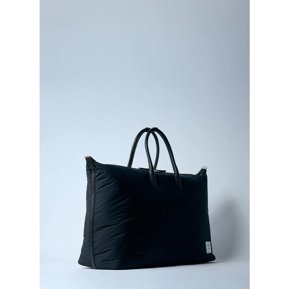 Thom Browne Logo Patch Reistas Black Heren