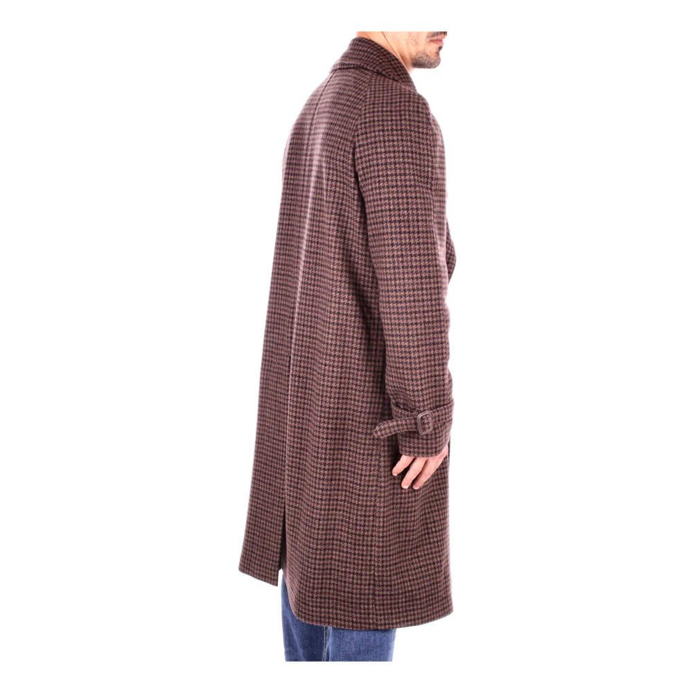 Tagliatore Bruine Dubbelbreasted Jas Brown Heren