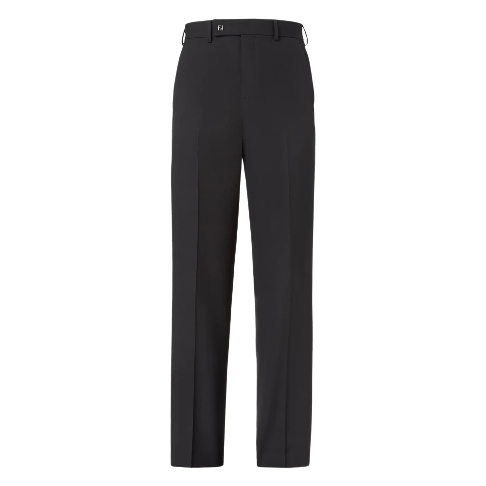 Fendi Hombre Negro Pantalones, Talla: L