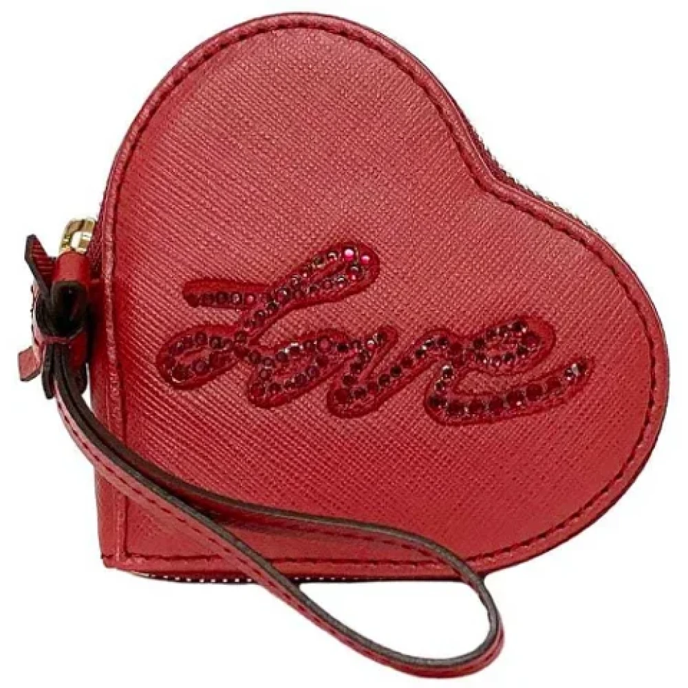 Salvatore Ferragamo Pre-owned Leather wallets Red Dames