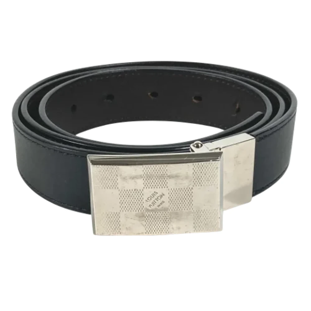 Louis Vuitton Vintage Pre-owned Leather belts Black Heren