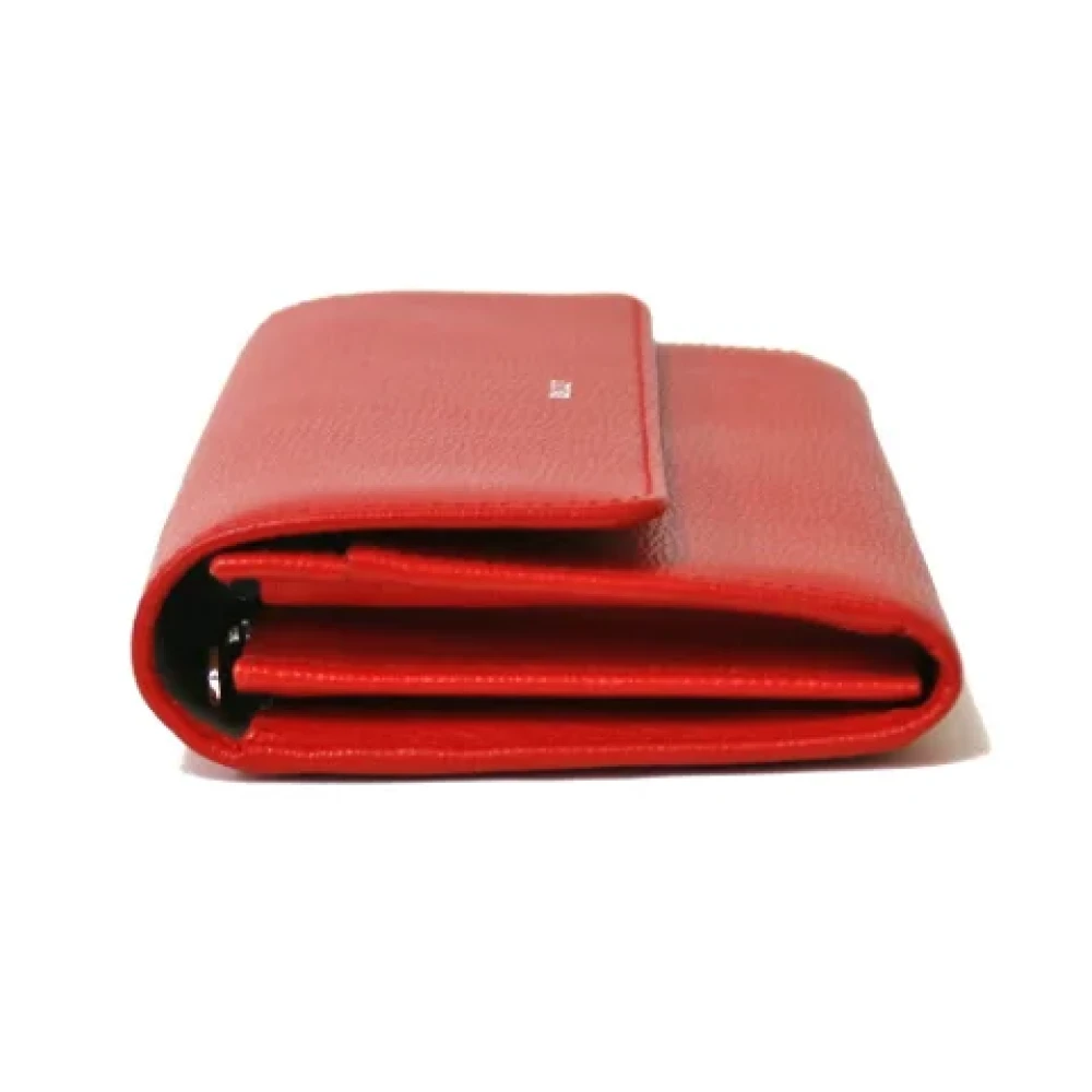 Bally Pre-owned Leather wallets Red Dames