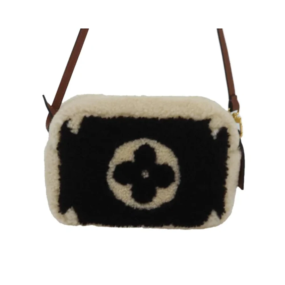 Louis Vuitton Vintage Pre-owned Wool louis-vuitton-bags Beige Dames