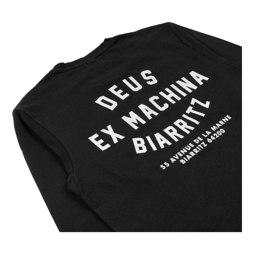 Deus Ex Machina Klassieke Adres Crew Sweater Black Heren
