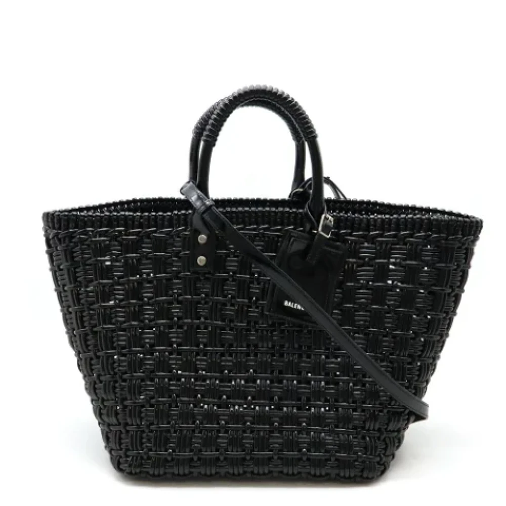 Balenciaga Vintage Pre-owned Vinyl handbags Black Dames
