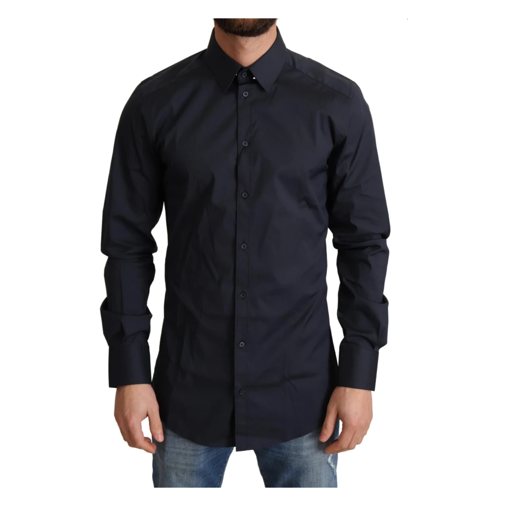 Dolce & Gabbana Men's Blue Formal Shirt,