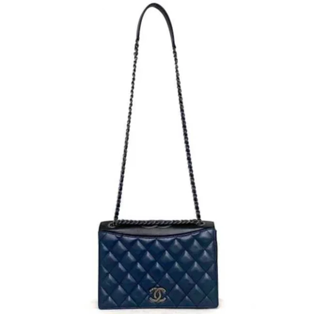 Chanel Vintage Pre-owned Fabric chanel-bags Blue Dames