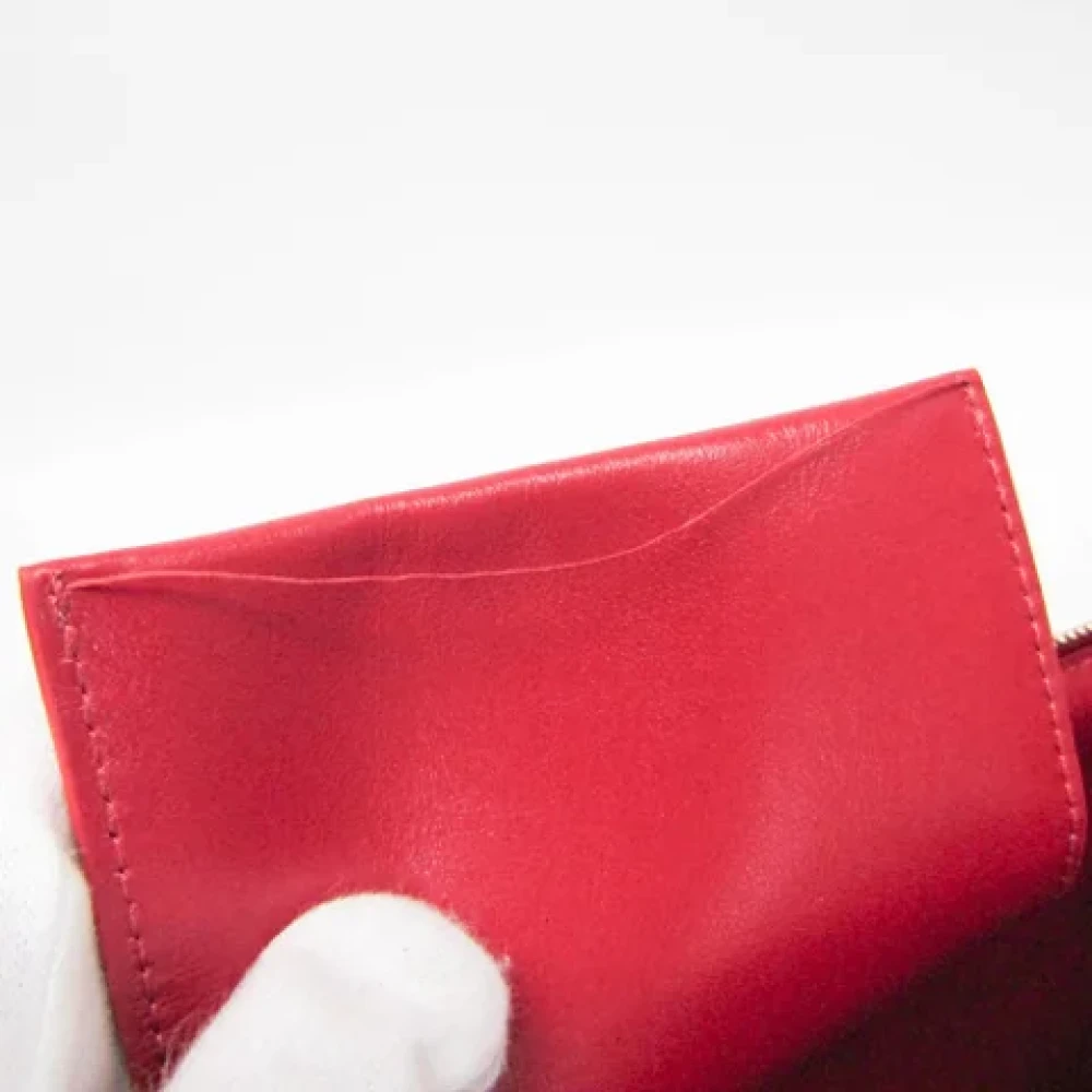 Celine Vintage Pre-owned Leather clutches Red Dames