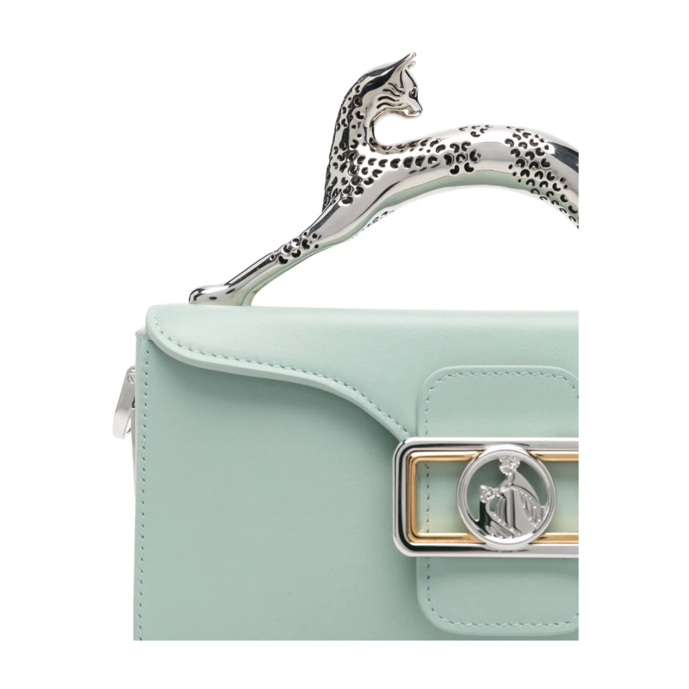 Lanvin Groene Foldover Top Handvat Schoudertas Green Dames