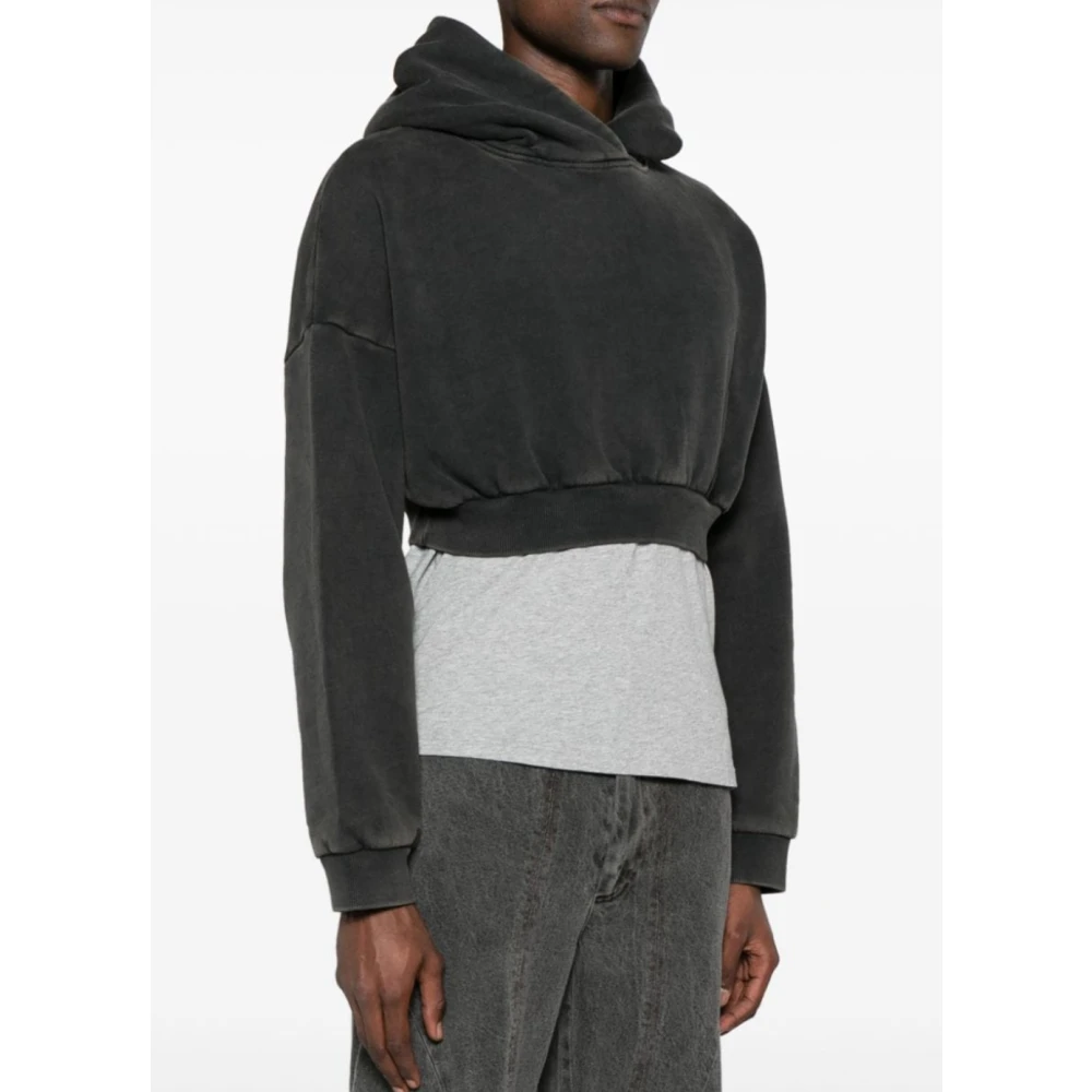 Entire Studios Zwart Gewassen Heavy Hoodie Black Heren
