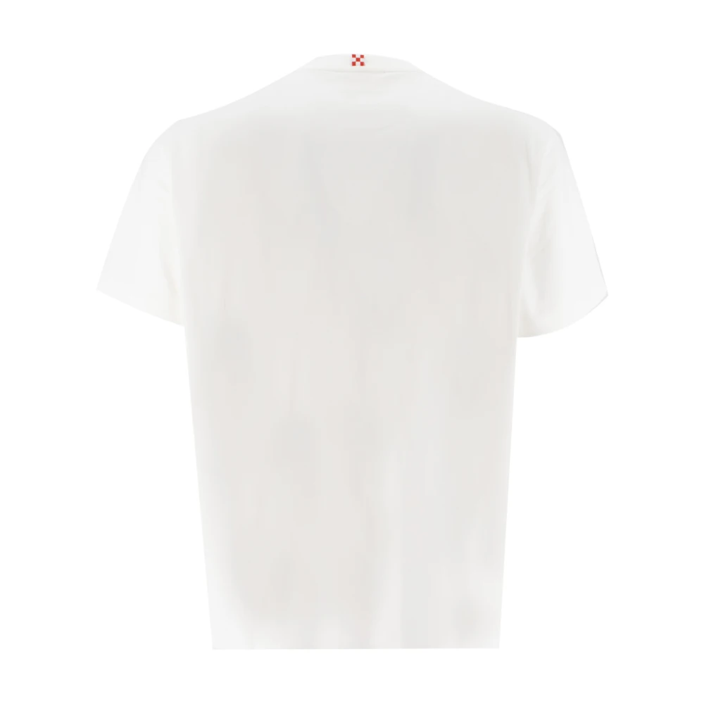 MC2 Saint Barth Zomer Katoenen T-shirt met Voorprint White Heren