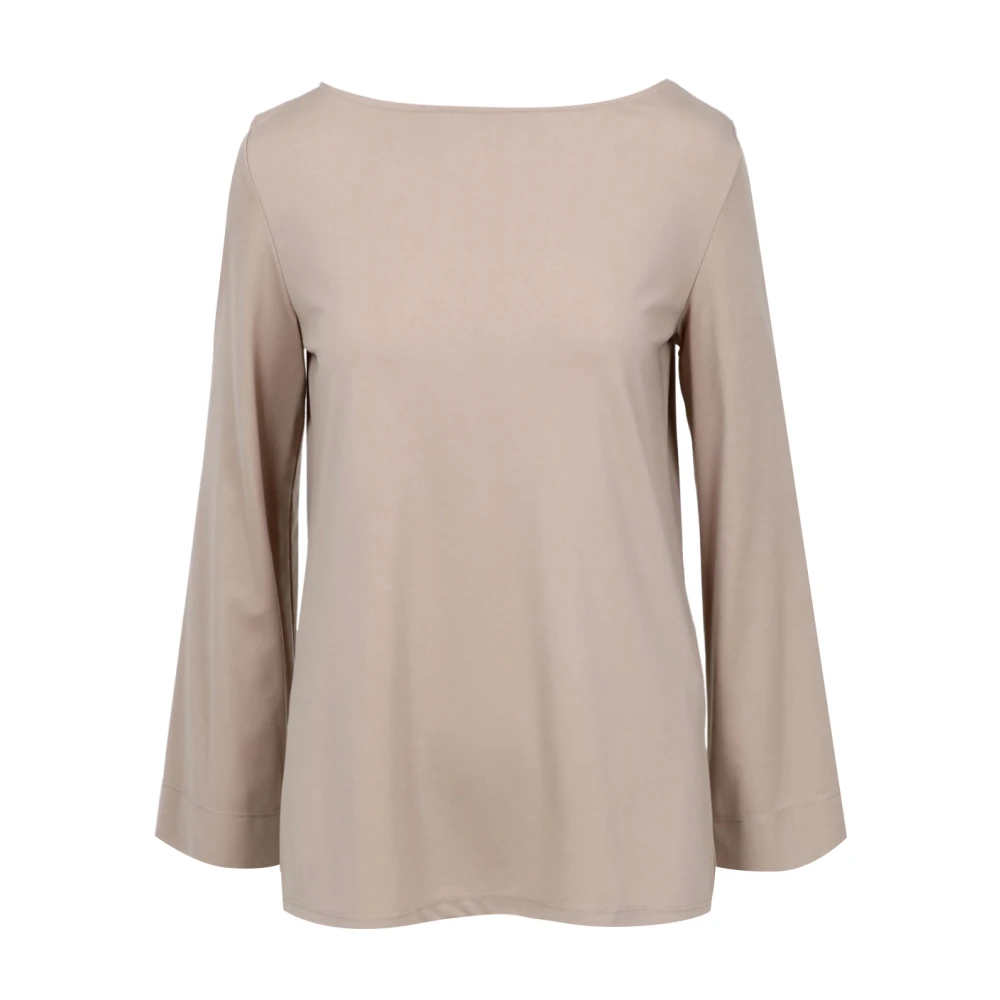Kaos Dove Grey Bell Sleeve Top Gray Dames