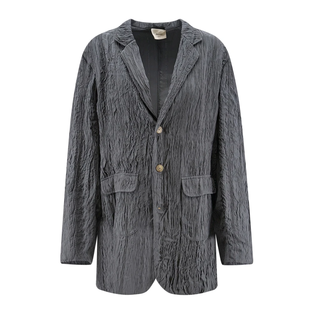 Alysi Women's Gray Blazer Wrinkle - Blazers - 2XS - Jackets