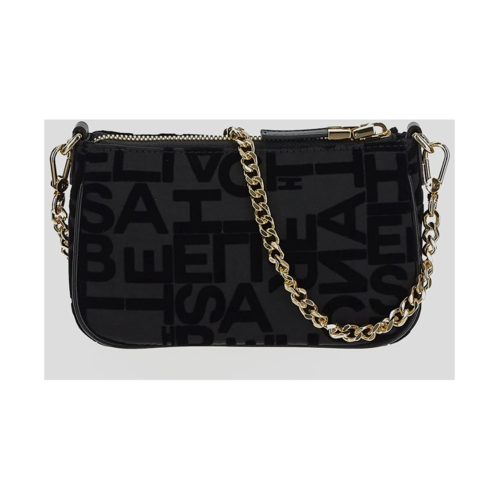 Elisabetta Franchi Katoenen Schoudertas Black Dames